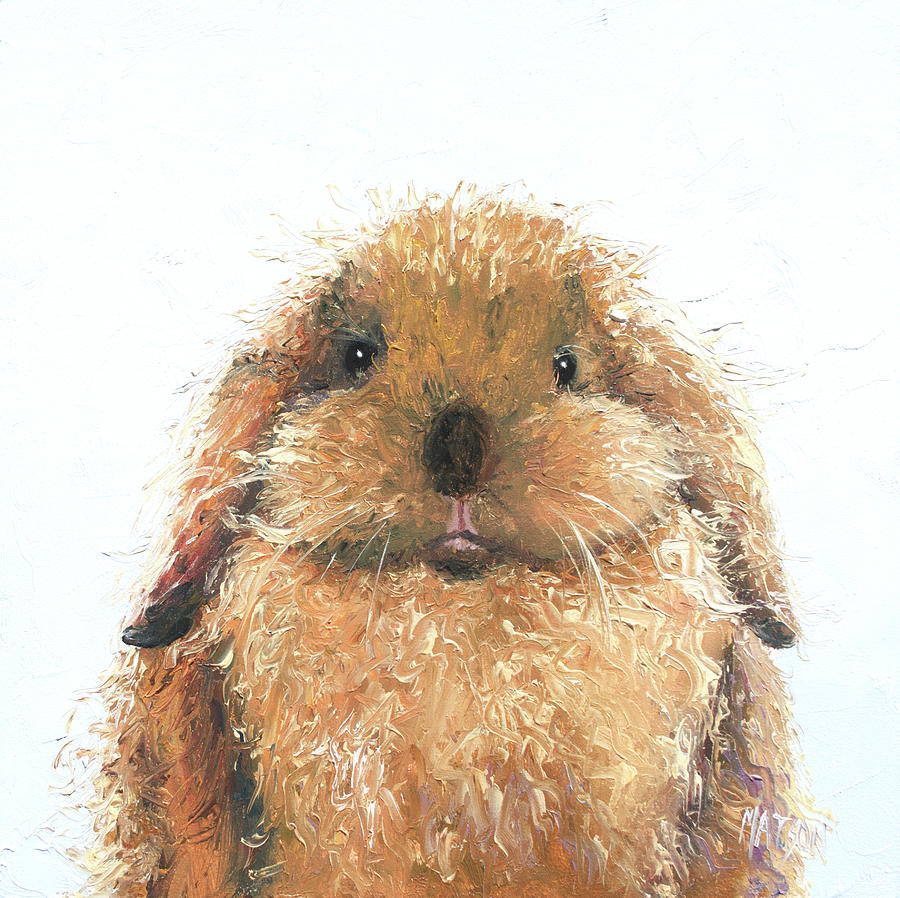 Lop Eared rabbit - Hamish Painting by Jan Matson