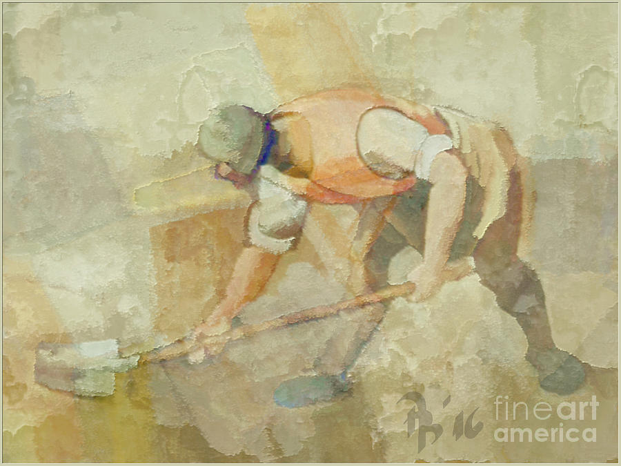 Lopata - Shovel Painting by Ante Barisic