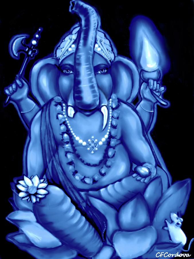 Lord Ganesh -Remover of Obstacles  Digital Art by Carmen Cordova