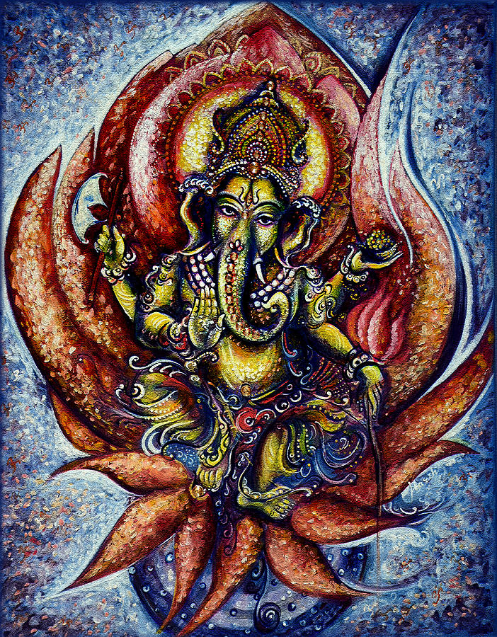 Lord Ganesha 1 Painting by Harsh Malik