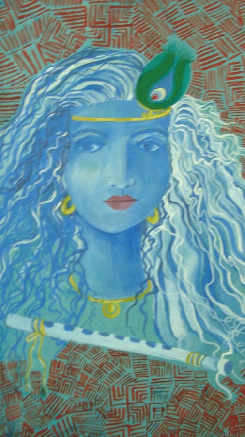 God Painting - Lord Krishna by Seema Sharma