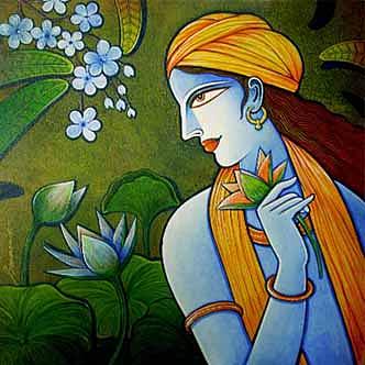 Lord Krishna Painting by Soumen Saha - Fine Art America