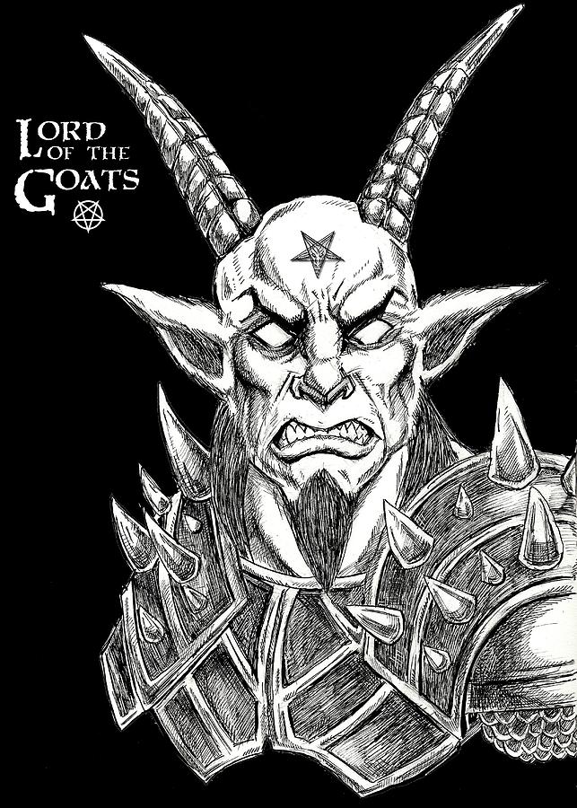 Lord of the Goats Drawing by Alaric Barca