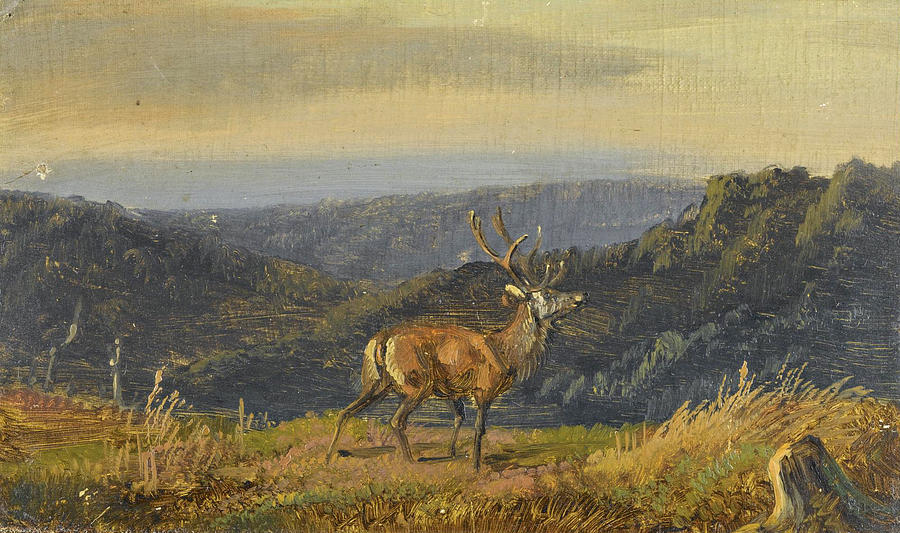Lord of the Herd Painting by Thomas Fearnley