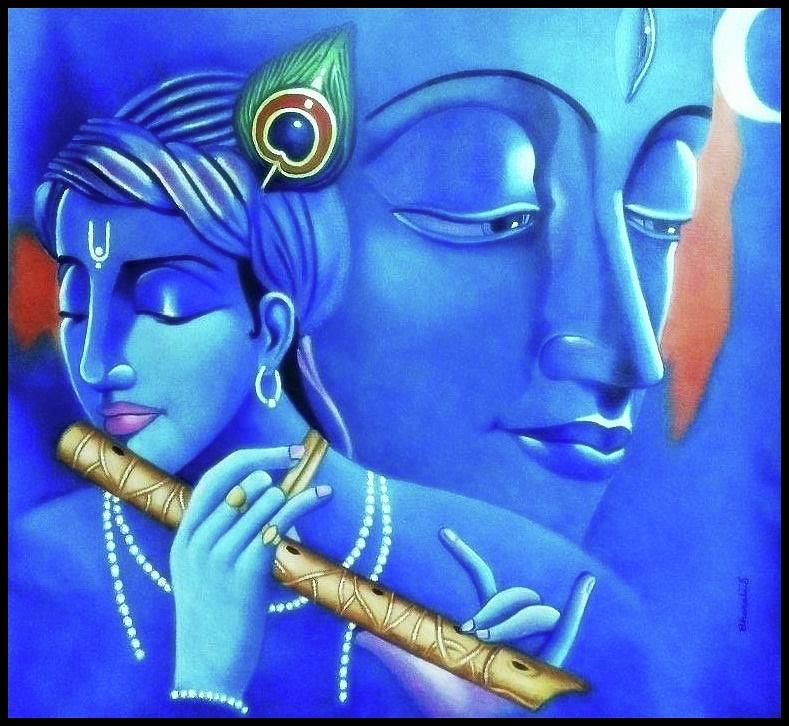 Lord Shiva and Lord Krishna Painting by Bharati Iyer - Pixels Lord Shiva and Lord Krishna Painting by Bharati Iyer - Pixels