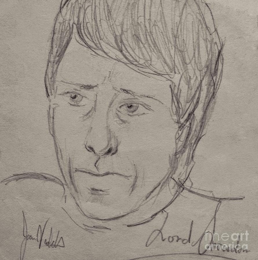 Lord Snowdon Drawing by Joan-Violet Stretch