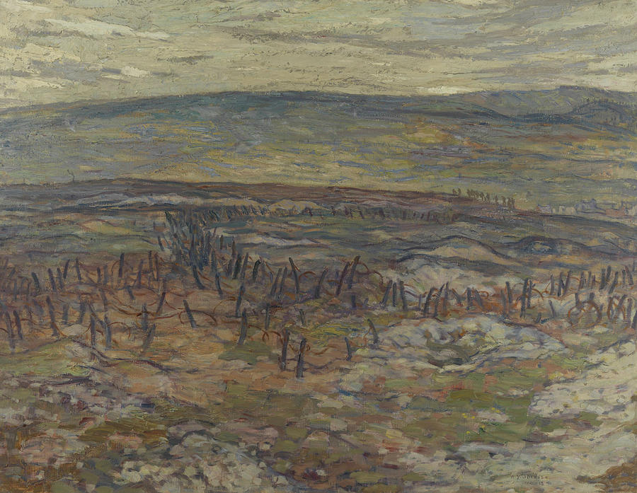Mountain Painting - Lorette Ridge, 1918 by Alexander Young Jackson