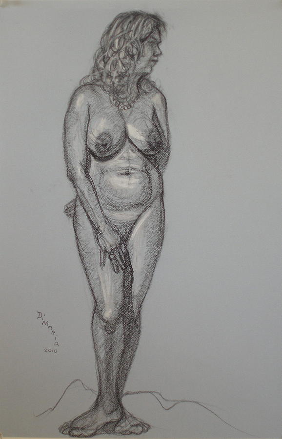 Lori Standing 1 Drawing by Donelli  DiMaria