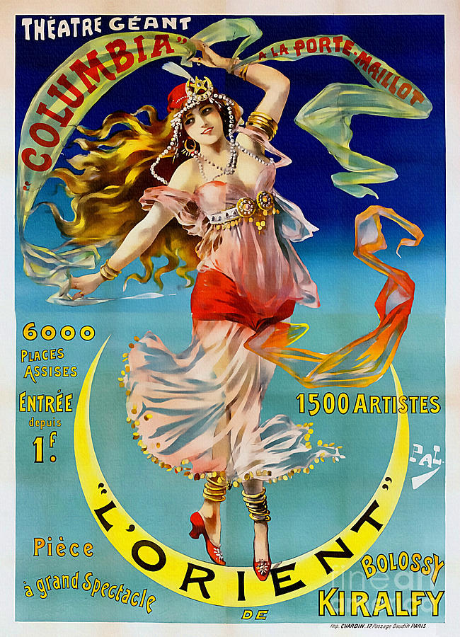 LOrient Vintage 1899 - Theatre Poster Digital Art by Ian Gledhill