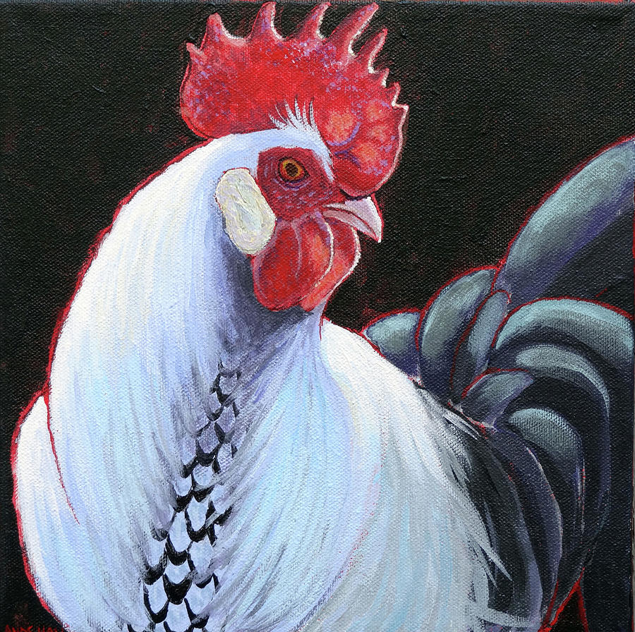 Loris Rooster 1 Painting by Ande Hall