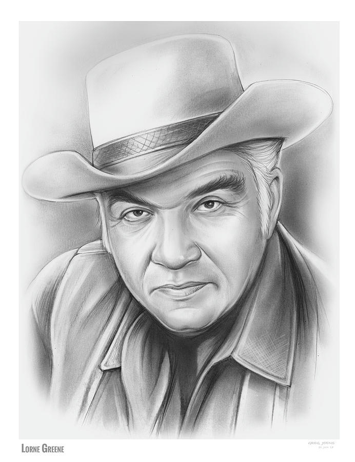 Lorne Greene Drawing