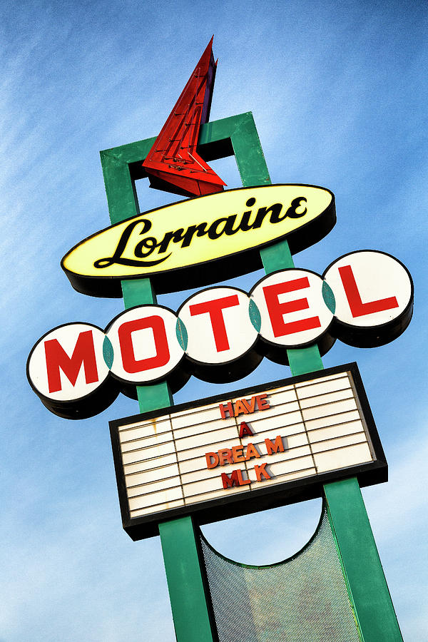 Lorraine Motel Sign Photograph by Stephen Stookey