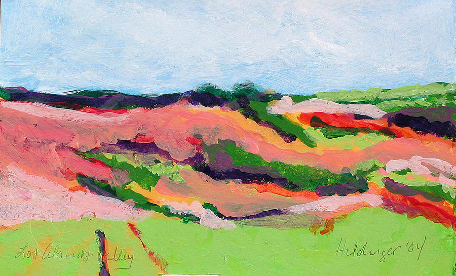 Mountain Painting - Los Alamos Valley II by Deborah Hildinger