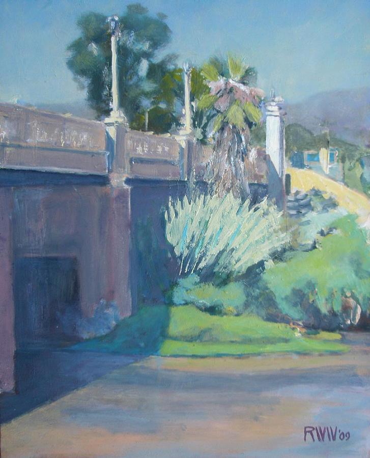 Los Angele River at Fletcher Street Painting by Richard  Willson