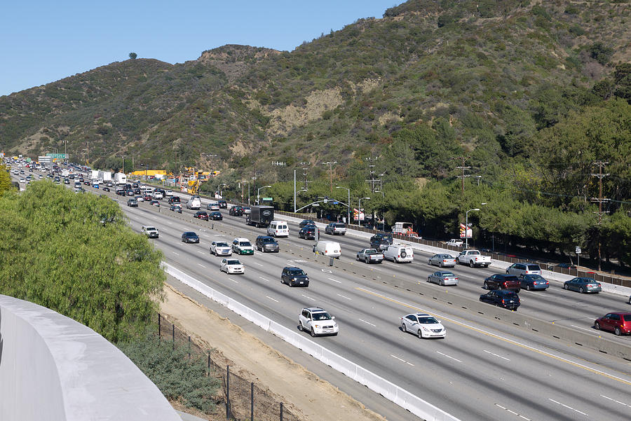 Los Angeles 405 Freeway Photograph by Melinda Fawver