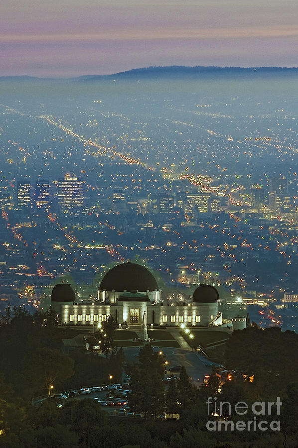 Los Angeles at Night Photograph by David Zanzinger