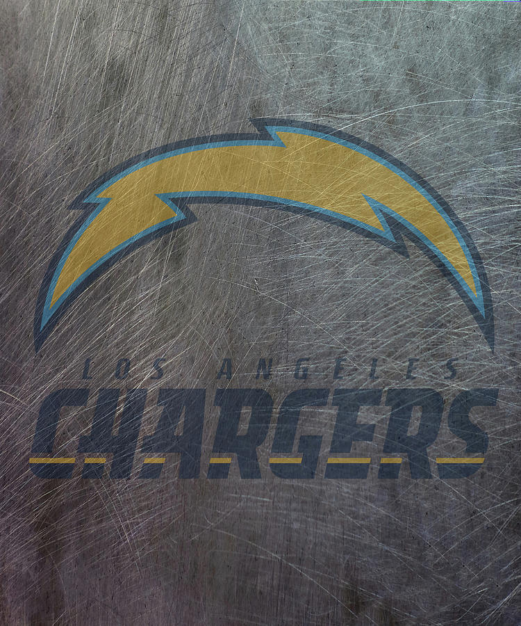 Los Angeles Chargers Translucent Steel Mixed Media by Movie Poster Prints