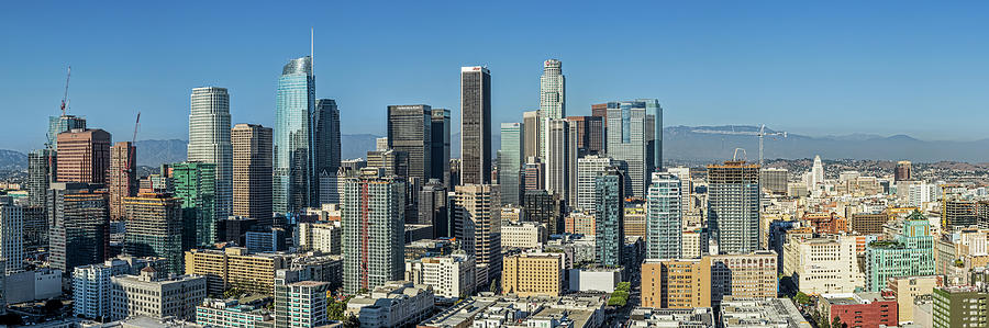 Los Angeles City View Panorama Photograph by Kelley King