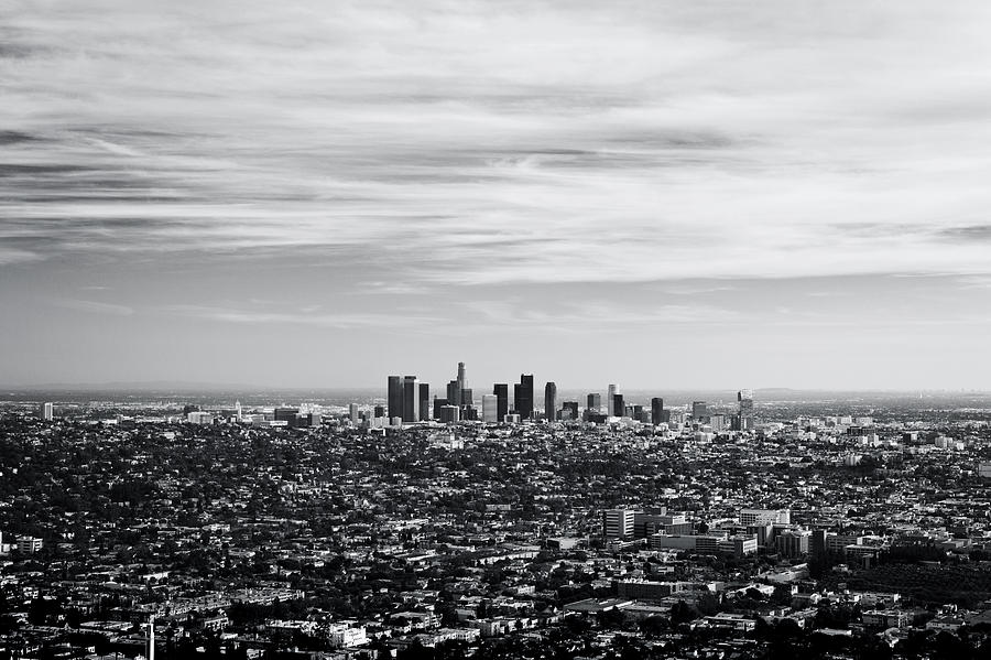 Los Angeles In Black and White Photograph by Anna Grabowska