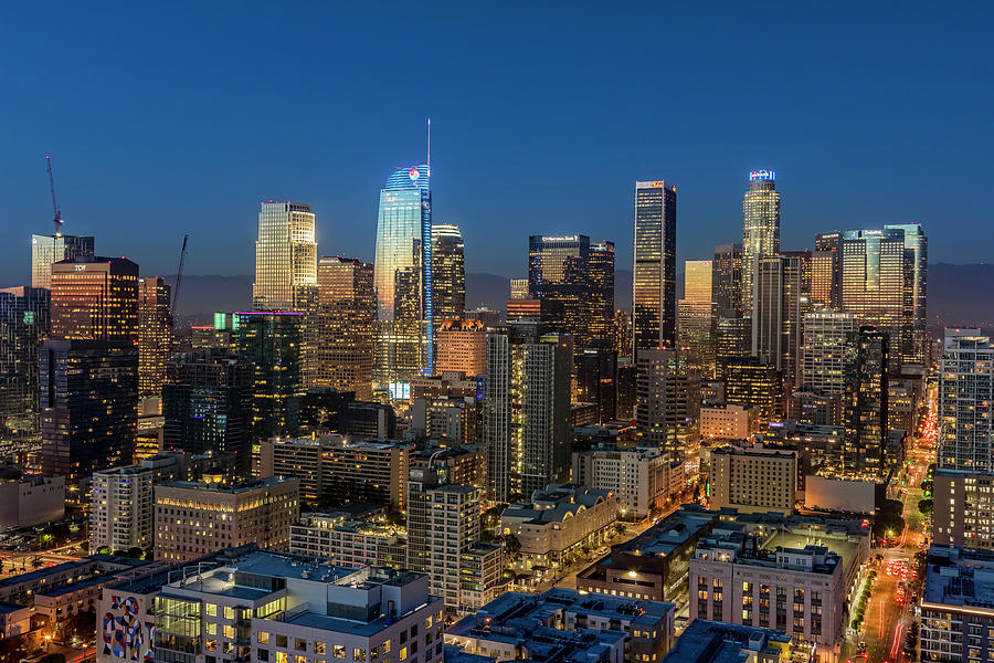 Los Angeles Downtown Dusk Photograph by Kelley King