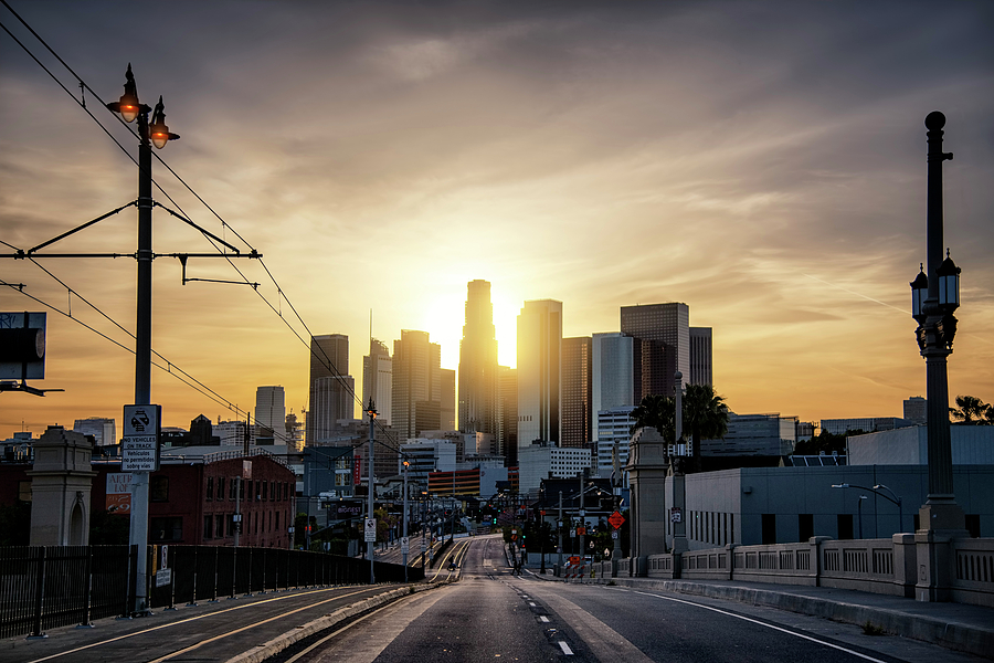 Los Angeles Glow Photograph by Steven Michael