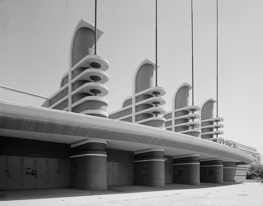 Architecture Photograph - Los Angeles, Pan Pacific Auditorium by Everett