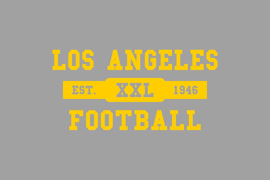 Los Angeles Rams Retro Shirt T-Shirt by Joe Hamilton - Pixels