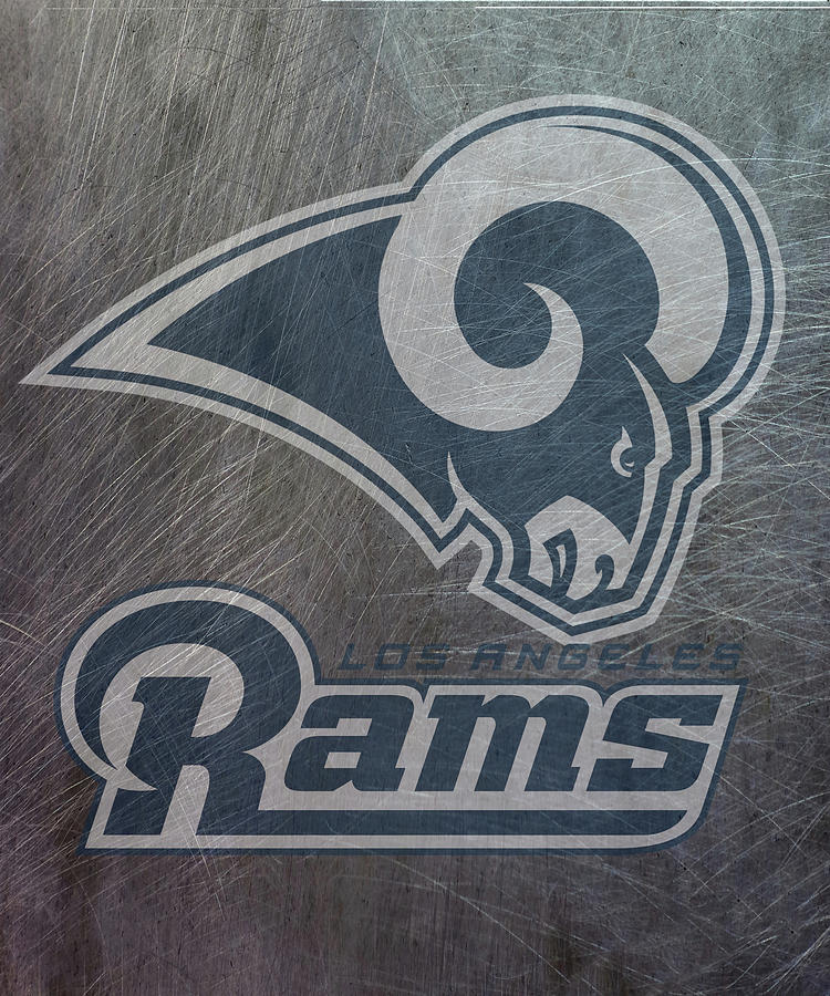 Los Angeles Mixed Media - Los Angeles Rams Translucent Steel by Movie Poster Prints