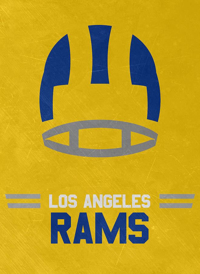 Los Angeles Rams Vintage Art Mixed 