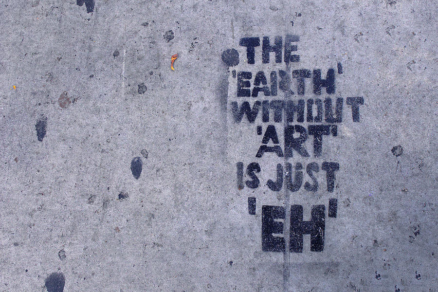 Los Angeles Sidewalk Art Photograph
