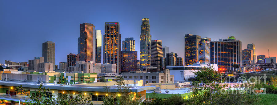 Los Angeles Skyline Photograph by Eddie Yerkish