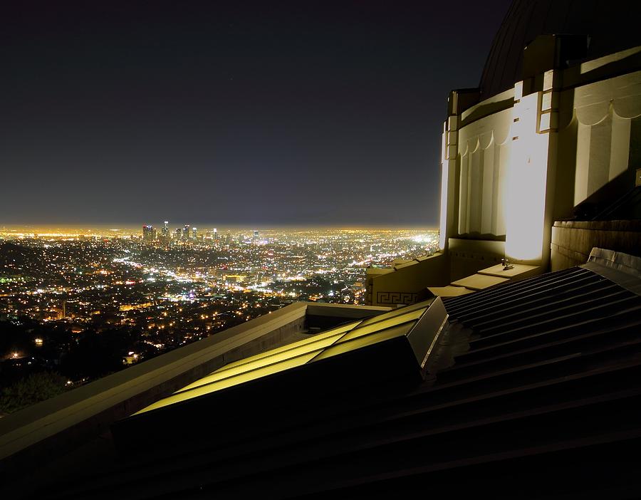 Hollywood Photograph - Los Angeles skyline from the Griffith Observatory by Jetson Nguyen
