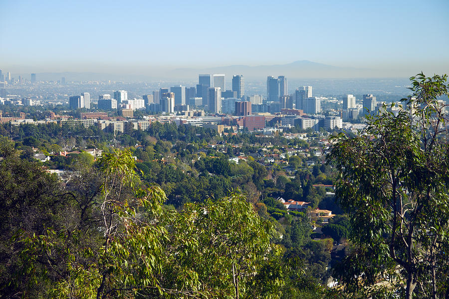 Los Angeles Skyline Photograph by Melinda Fawver