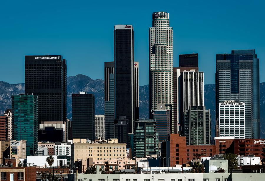 Los Angeles Skyline Photograph by Mountain Dreams - Pixels