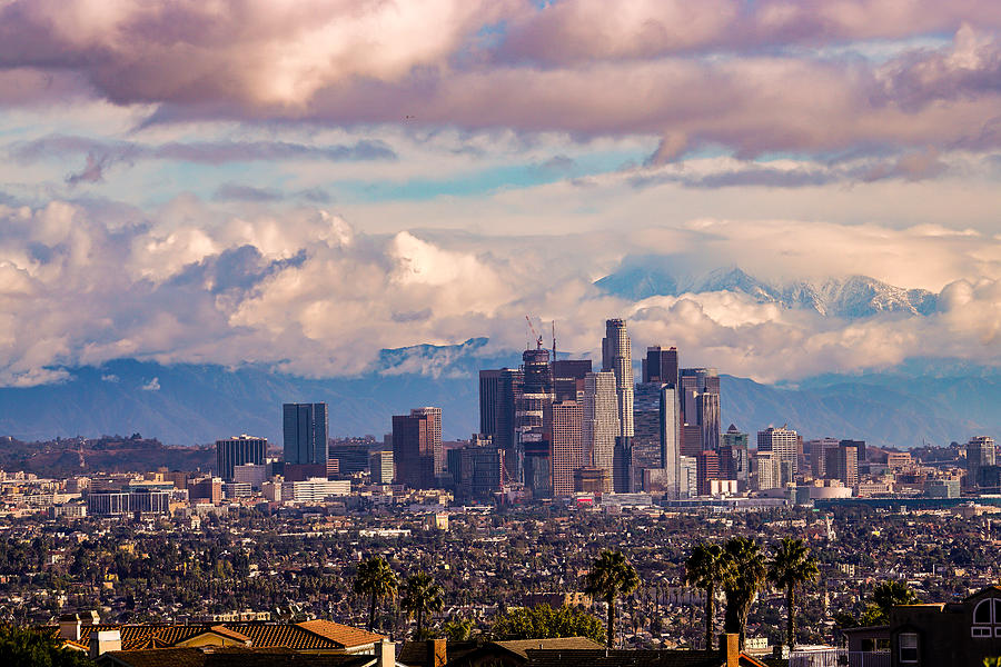 Los Angeles Snow Day Photograph by Michael Frey Fine Art America