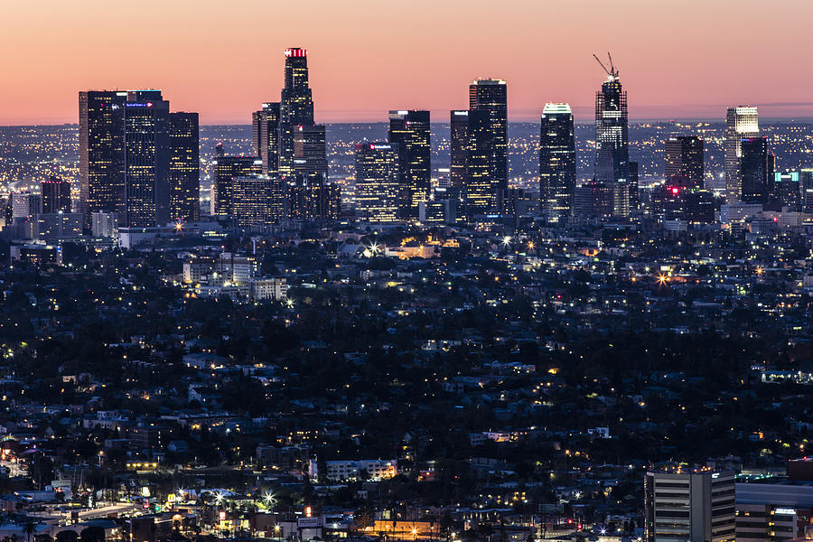 Los Angeles Sunrise Close Up Photograph by John McGraw