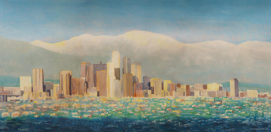 Los Angeles Sunset Painting by Douglas Castleman