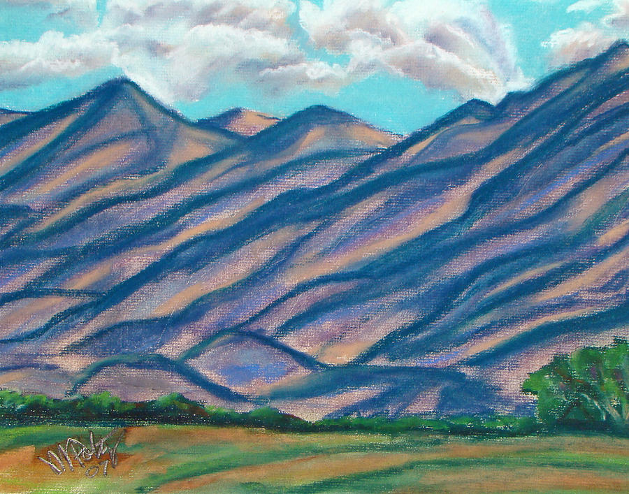 Los Lunas Hills Painting by Michael Foltz