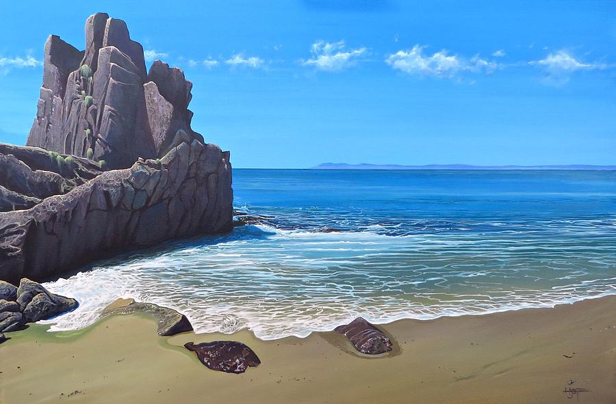 Los Muertos Beach Painting by Hunter Jay