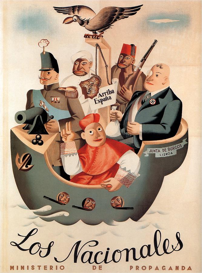 Los Nacionales - Ministerio De Propaganda - Vintage Propaganda Poster Mixed Media by Studio Grafiikka