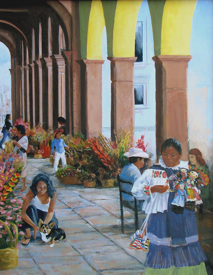 Architecture Painting - Los Portales by Neal Smith-Willow