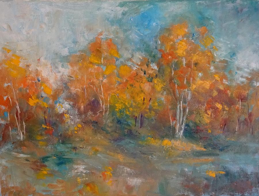 Tree Painting - Lost autumn by Natalia Bardi