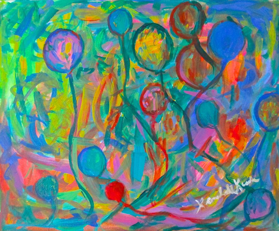 Lost Balloons Painting by Kendall Kessler