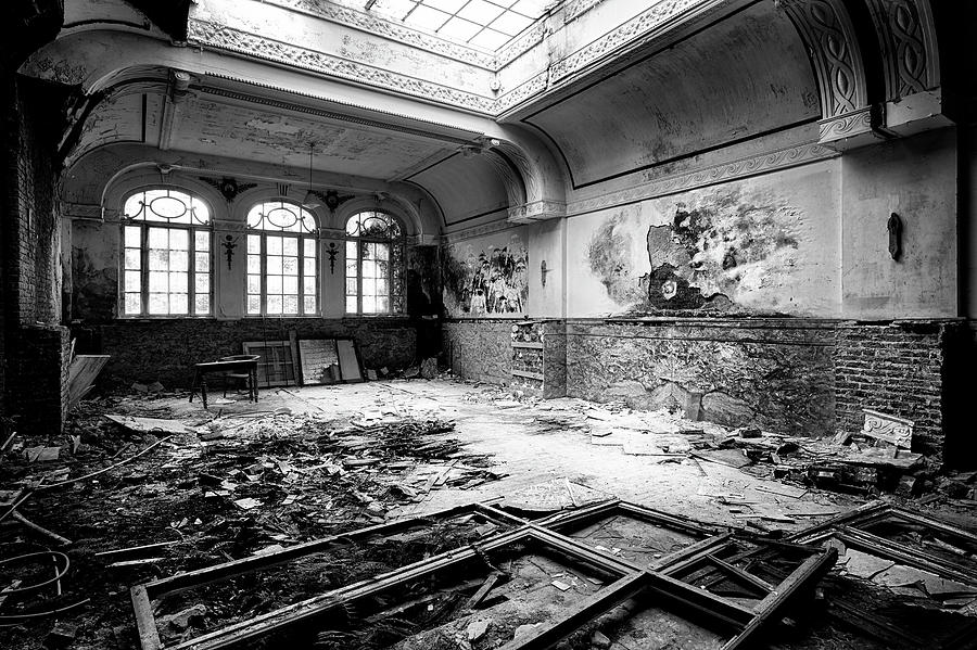 Lost glory - urban exploration abandoned building Photograph by Dirk Ercken