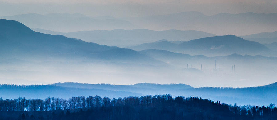Winter Photograph - Lost in Haze by Danilo Stefanovic