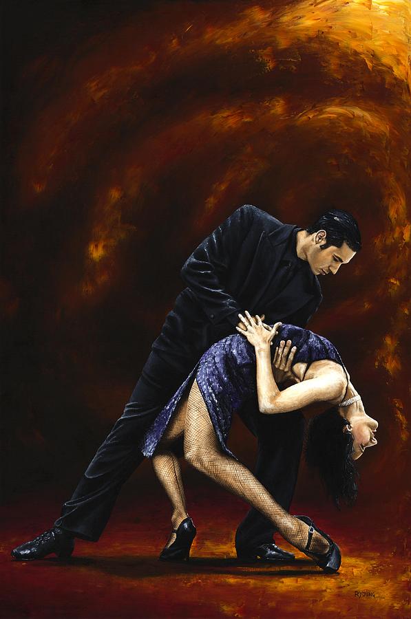 Tango Painting - Lost in Tango by Richard Young