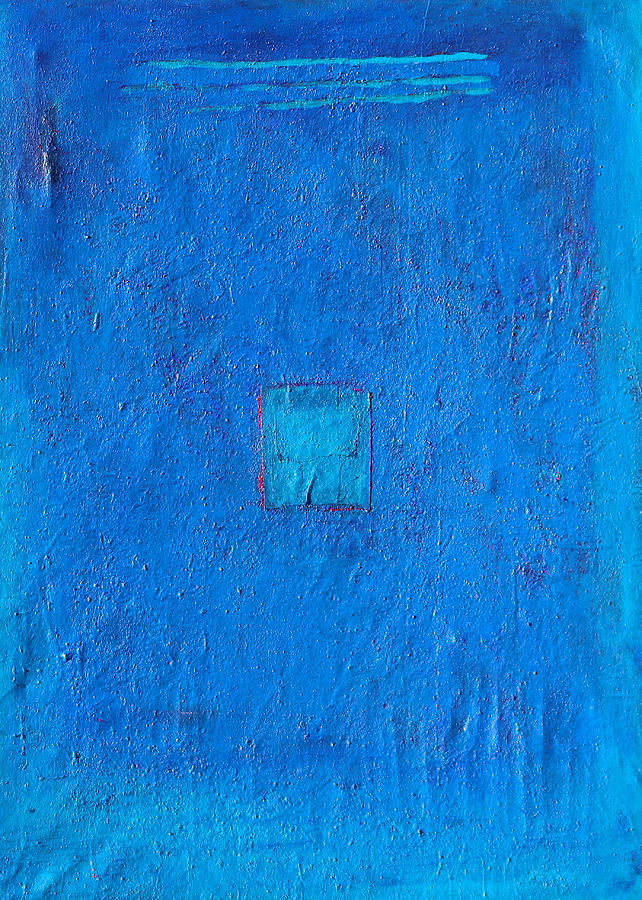 Abstract Painting - Lost in the Blue by Habib Ayat