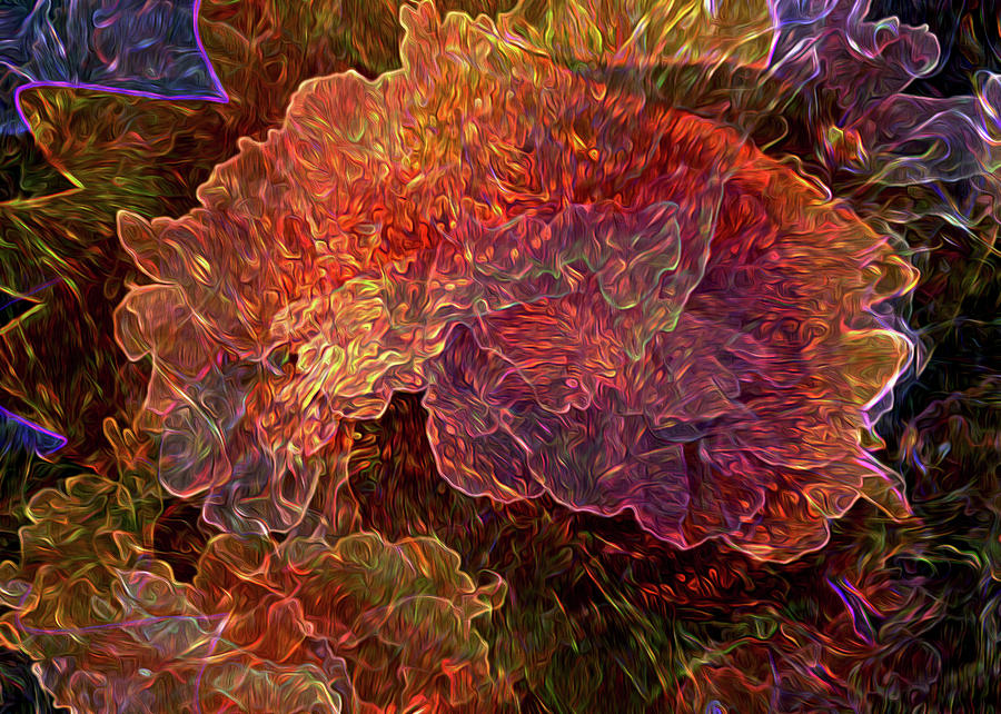 Sunflower Digital Art - Lost in the Flowers by Lynda Lehmann