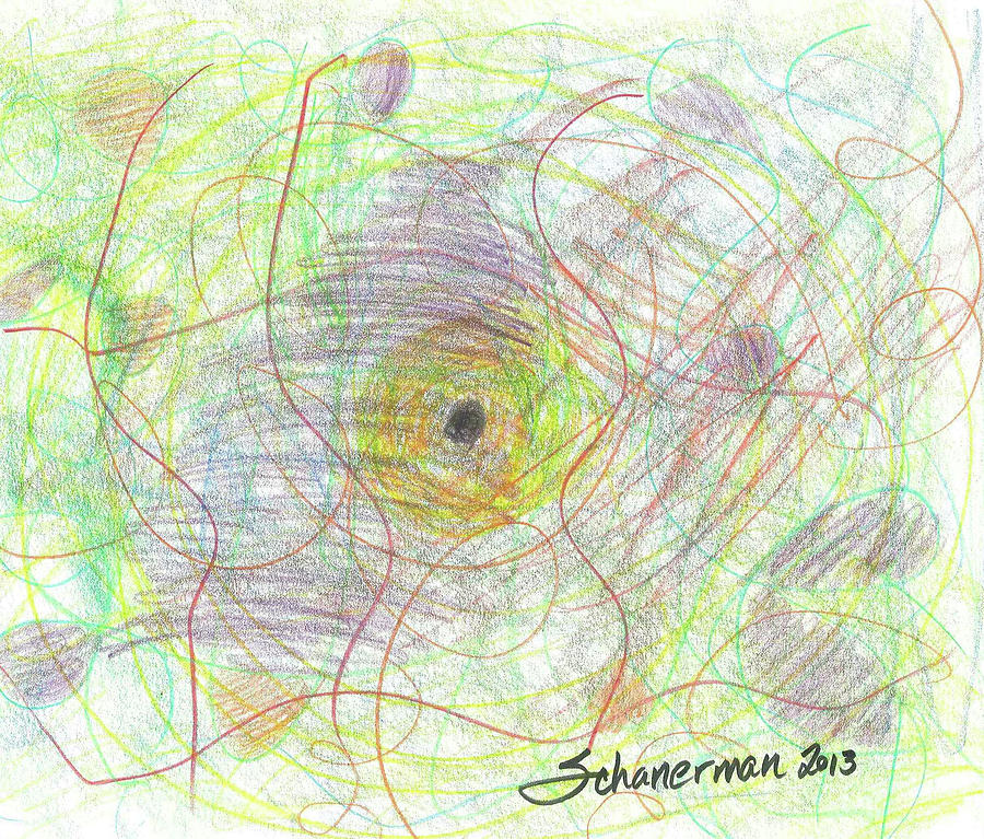 Lost In The Forest 2013 Drawing by Susan Schanerman