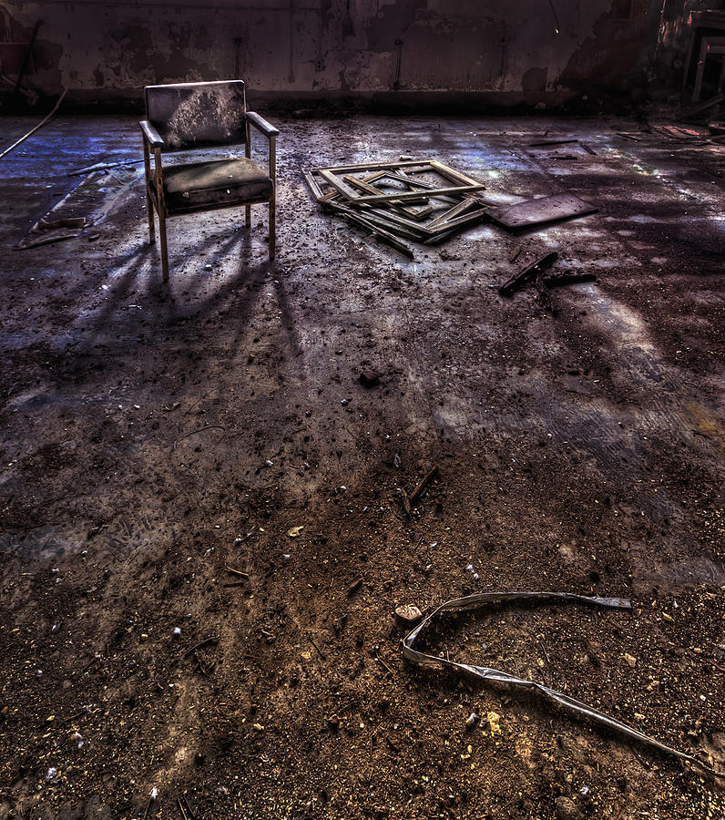 Chair Photograph - Lost in Your Own Mistakes by Evelina Kremsdorf